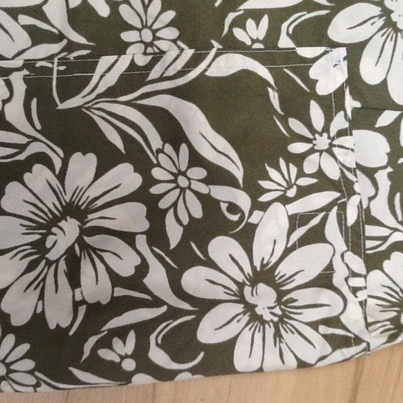 Tommy Jeans Hawaiian Green Swim Trunks Sz L - Picture 5 of 8